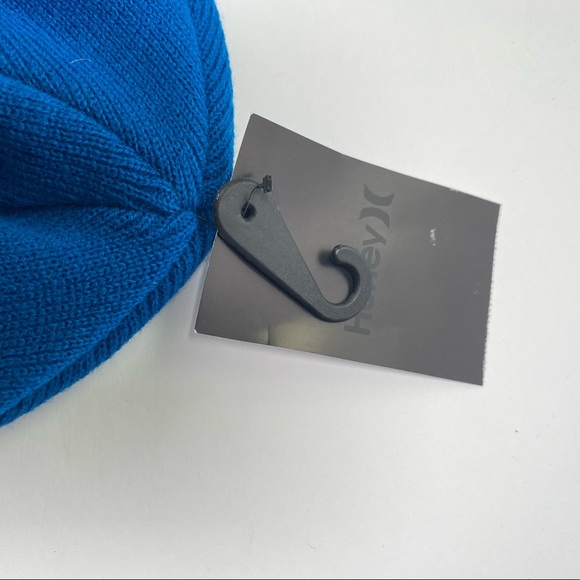 Hurley Beanie Logo Icon Staples Beanie Winter Hat blue Adult NWT one size - Picture 5 of 7